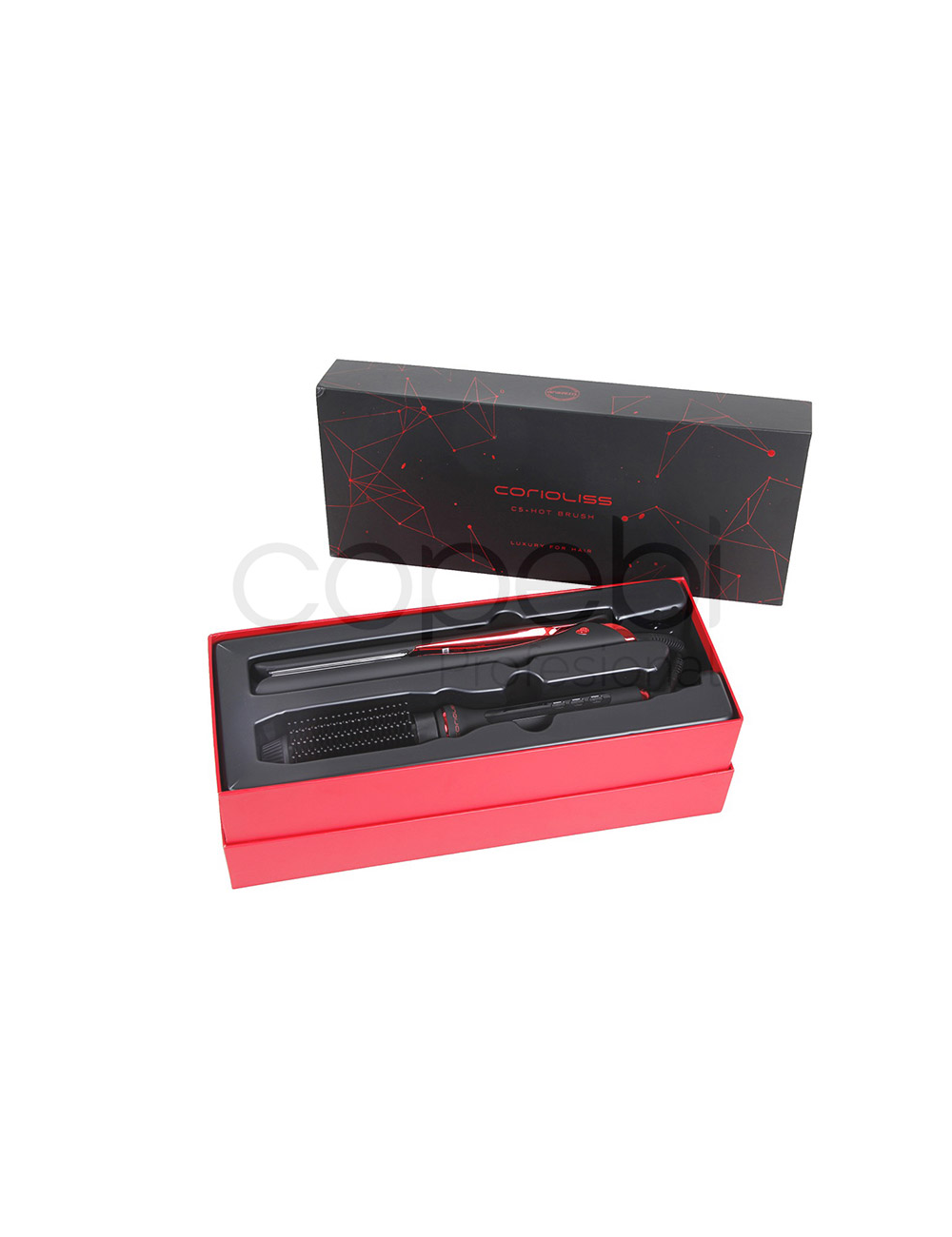 Corioliss Kit C5+ Hot Brush Black Red