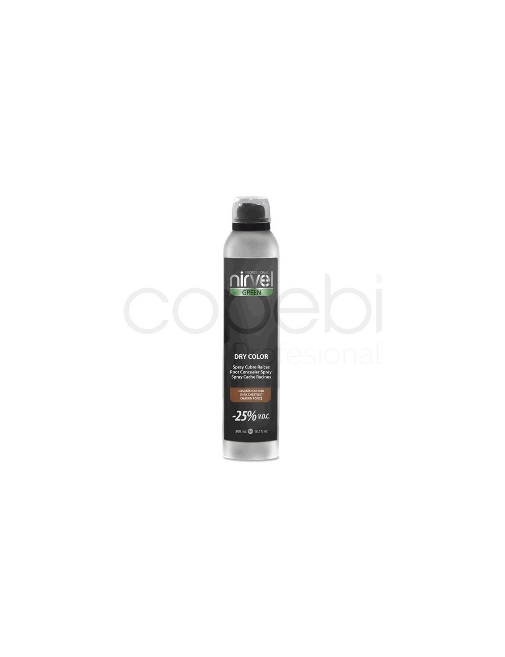 Spray Dry Color Castaño Oscuro 300 ml. 